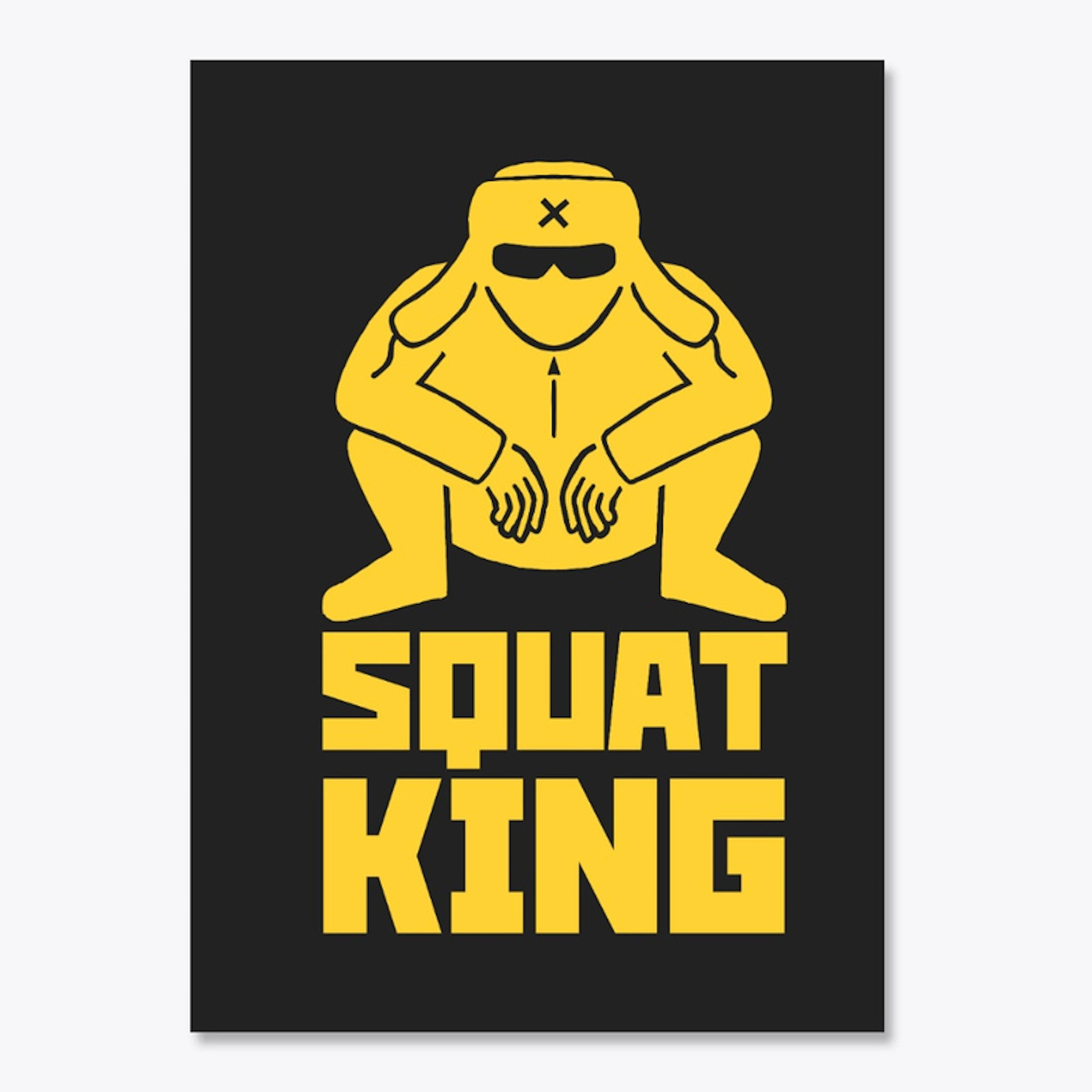 Squat King sticker